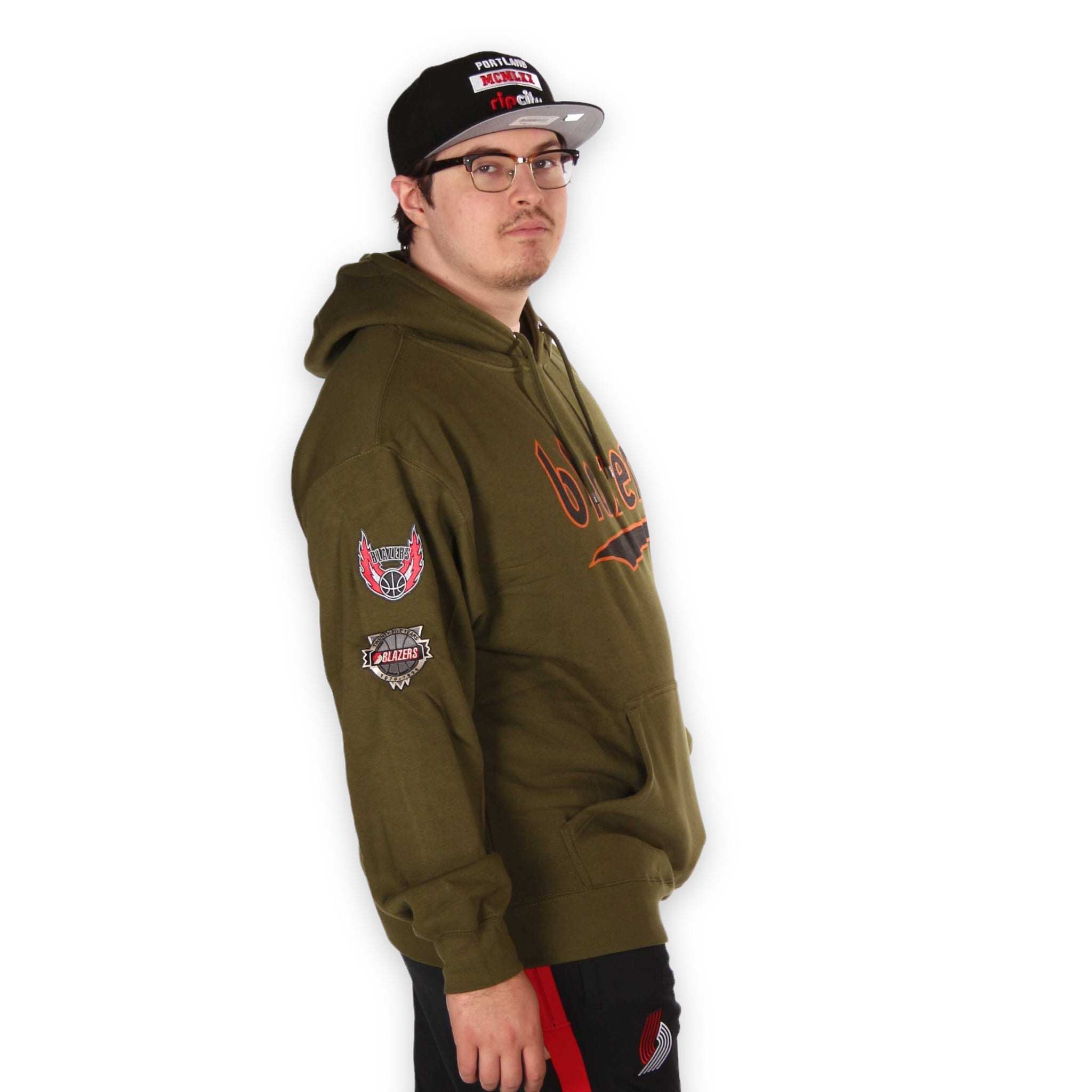 Mitchell & Ness Flight Green Hoodie