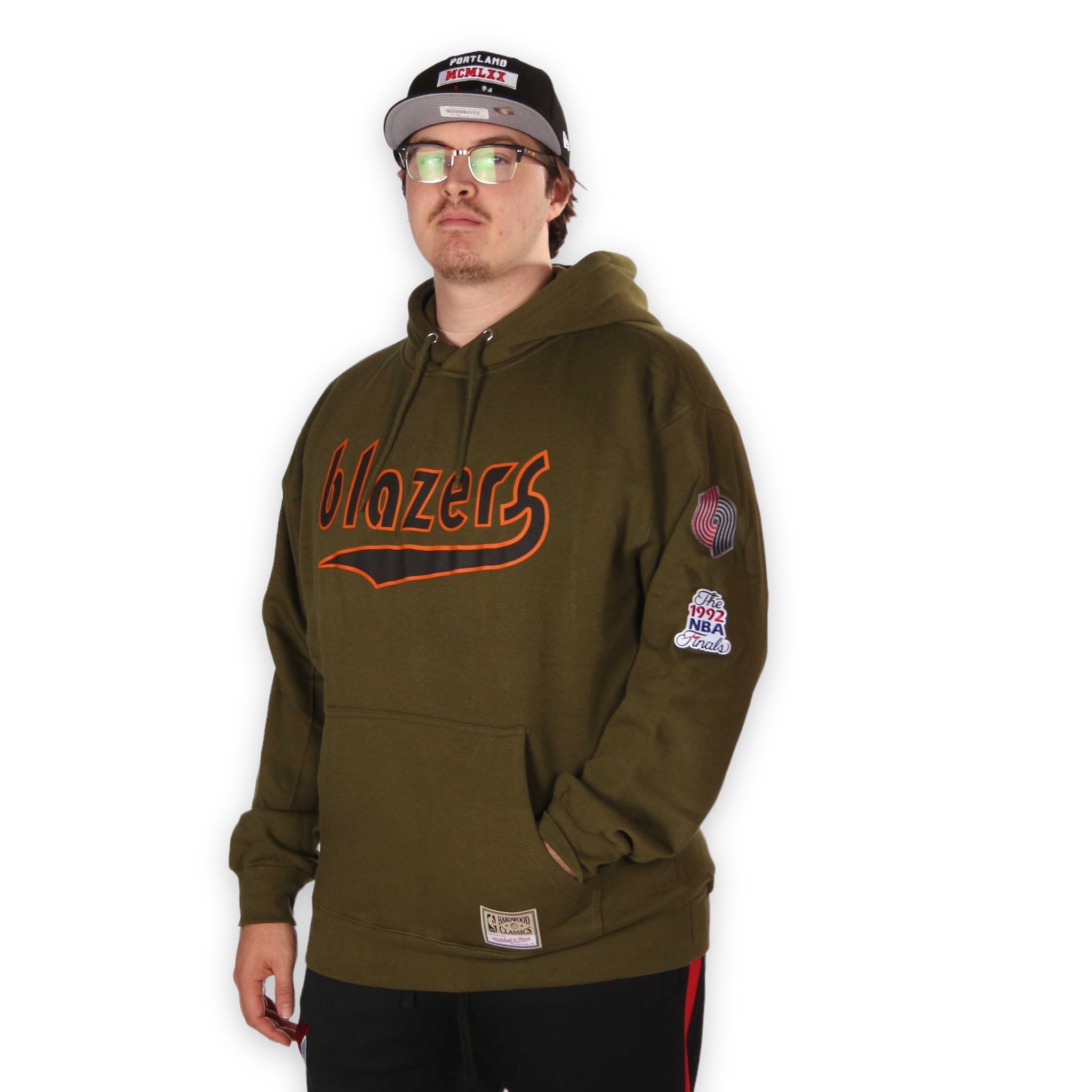 Mitchell & Ness Flight Green Hoodie