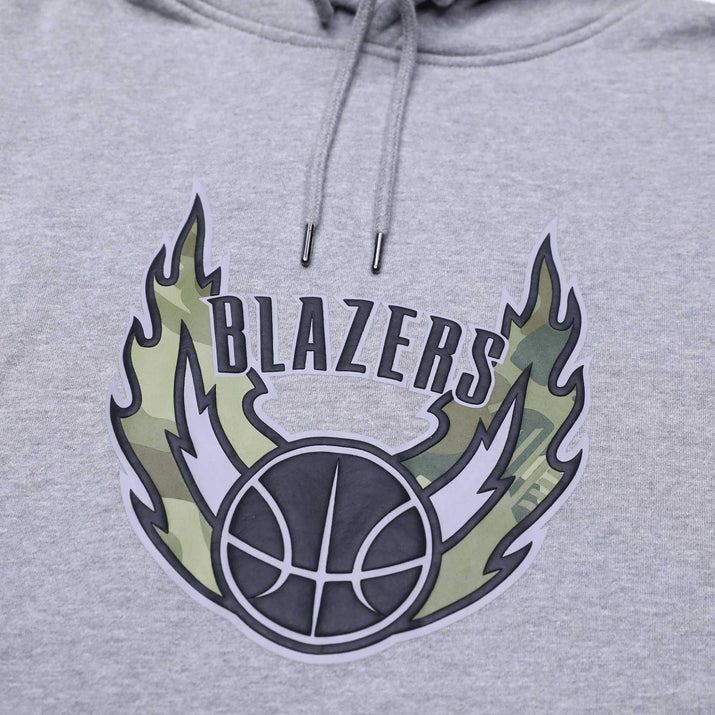 Mitchell & Ness Ghost Camo Gray Hoodie