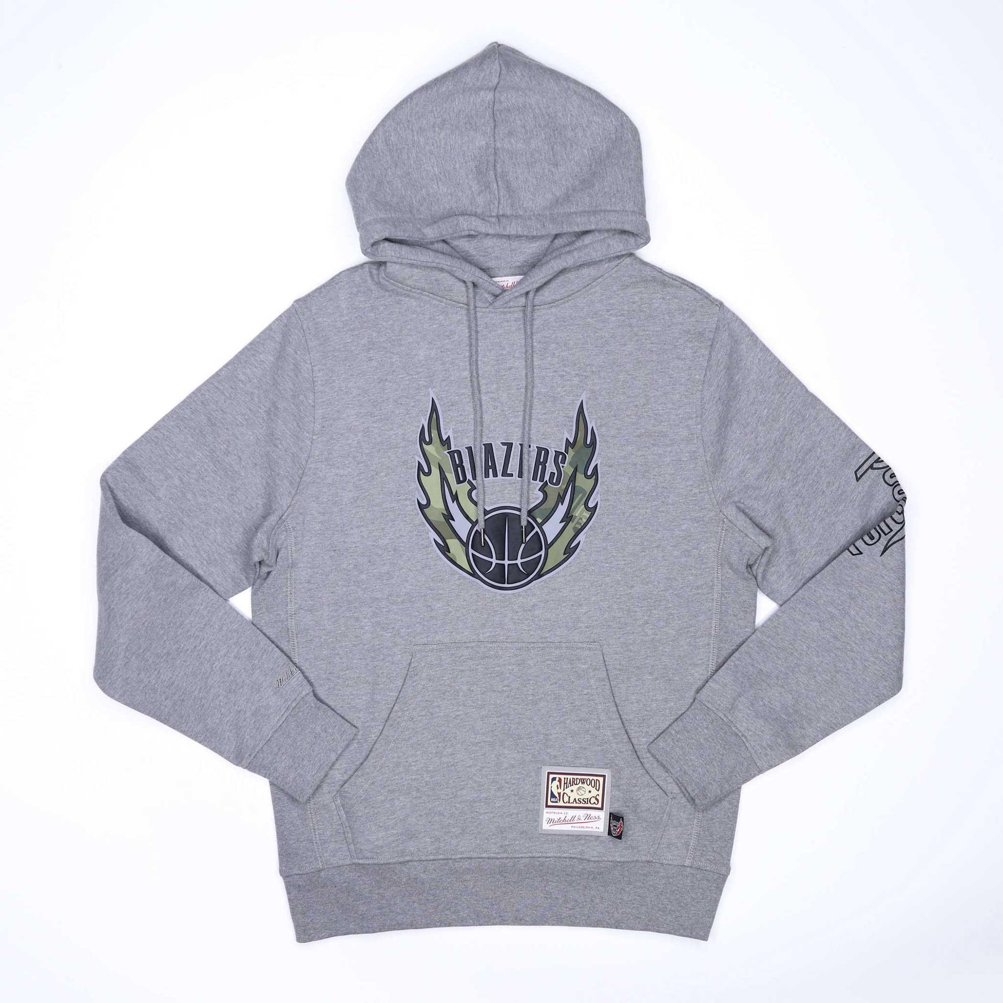 Mitchell & Ness Ghost Camo Gray Hoodie