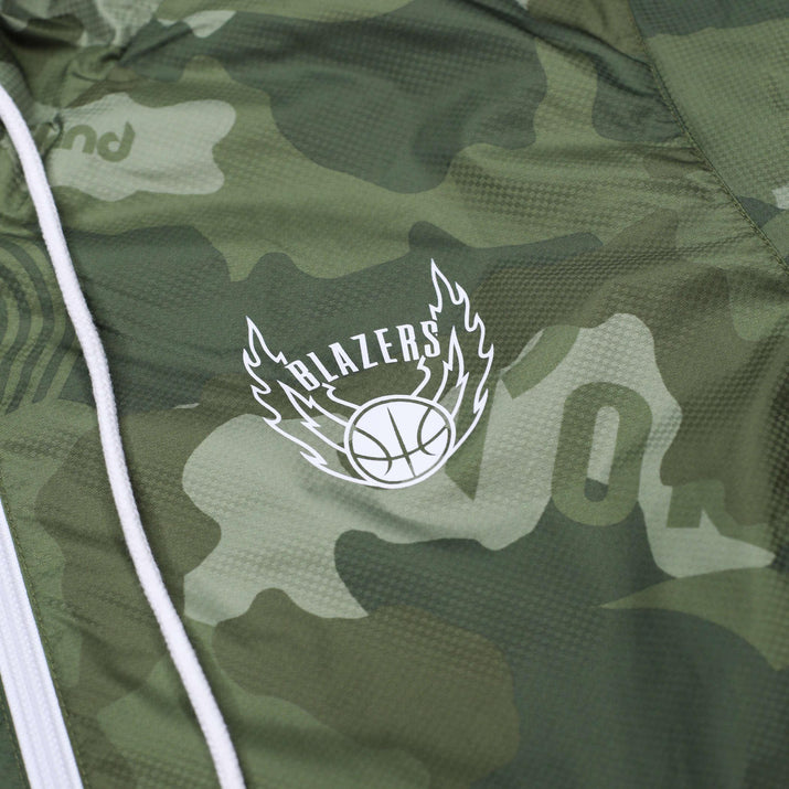 Mitchell & Ness Ghost Olive Green Camouflage Jacket