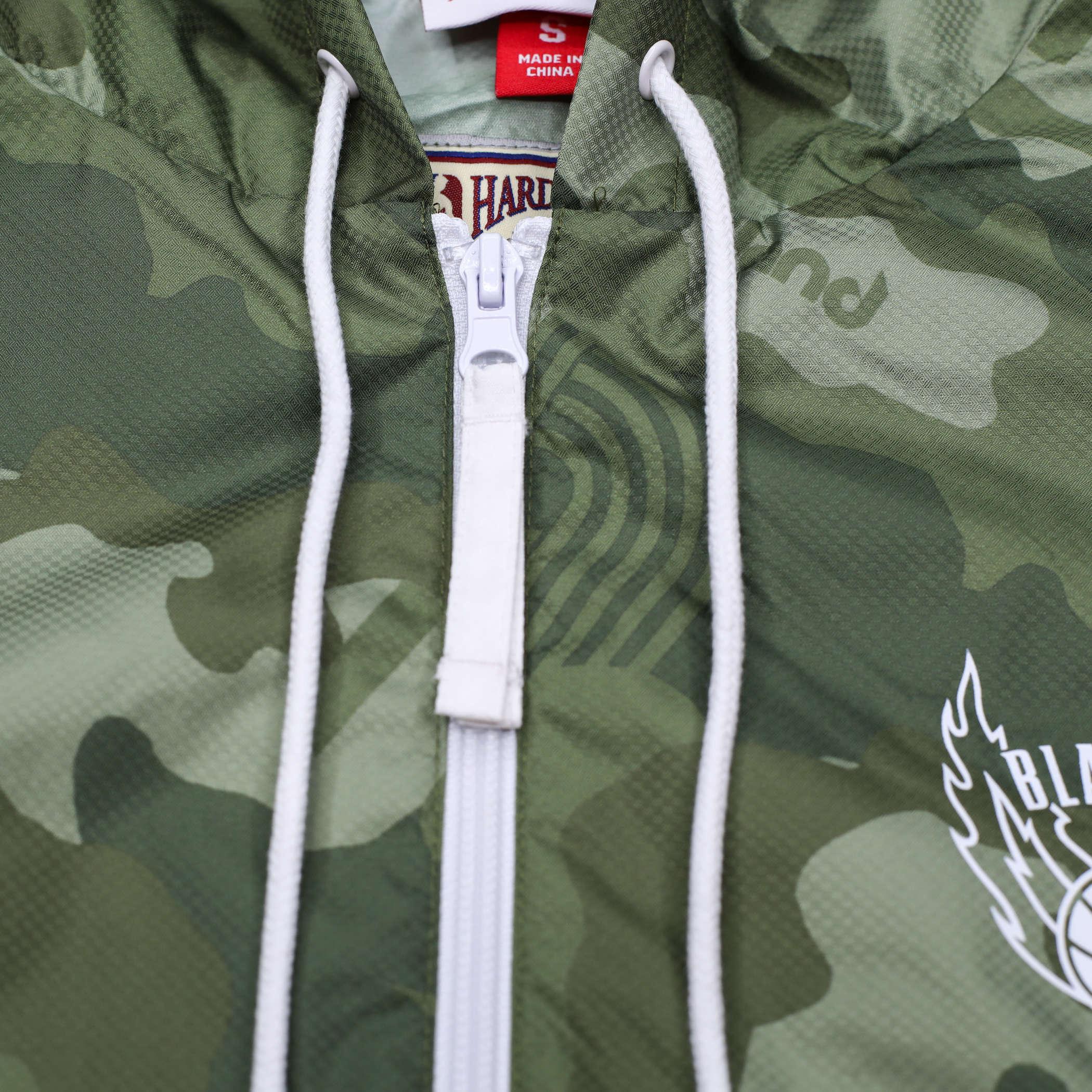 Mitchell & Ness Ghost Olive Green Camouflage Jacket