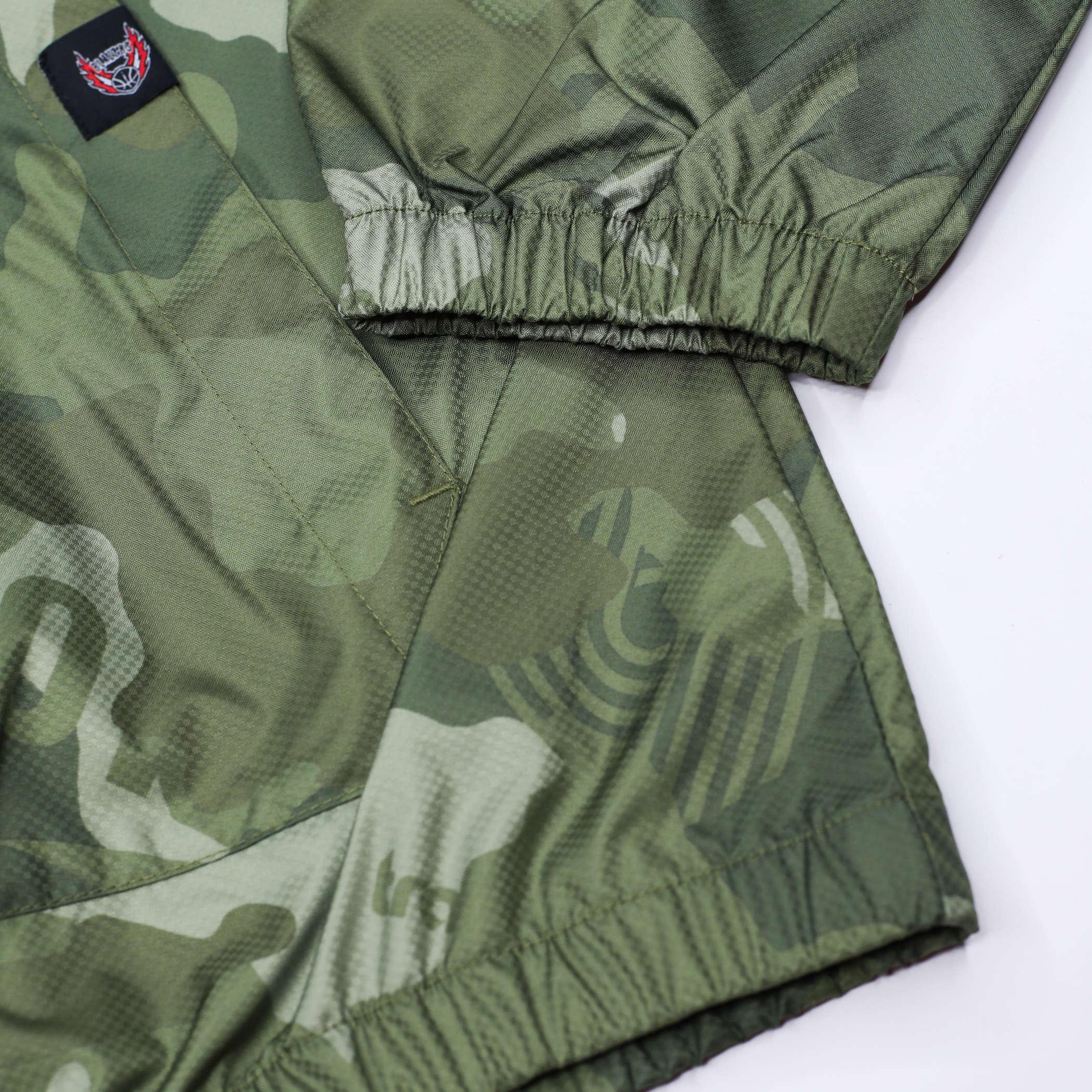Mitchell & Ness Ghost Olive Green Camouflage Jacket