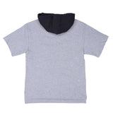 Mitchell & Ness Post Game Short Sleeve Gray Hoodie