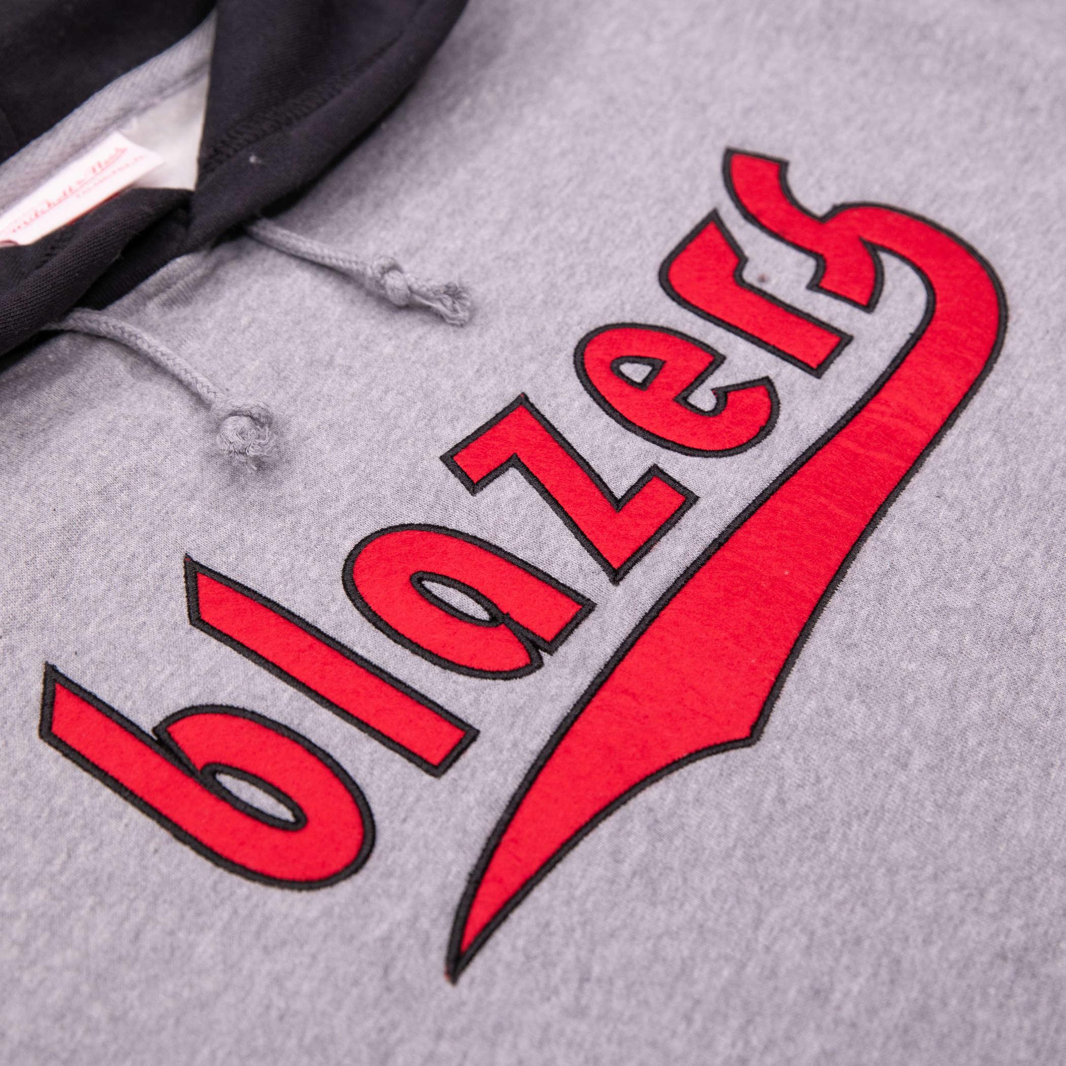 Mitchell & Ness Post Game Short Sleeve Gray Hoodie