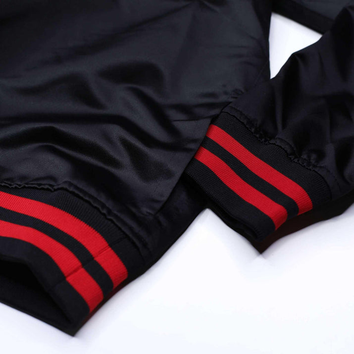 Mitchell & Ness Sideline Black Satin Pullover