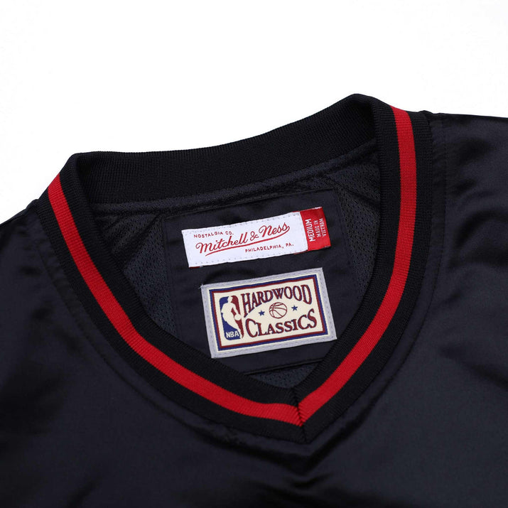 Mitchell & Ness Sideline Black Satin Pullover