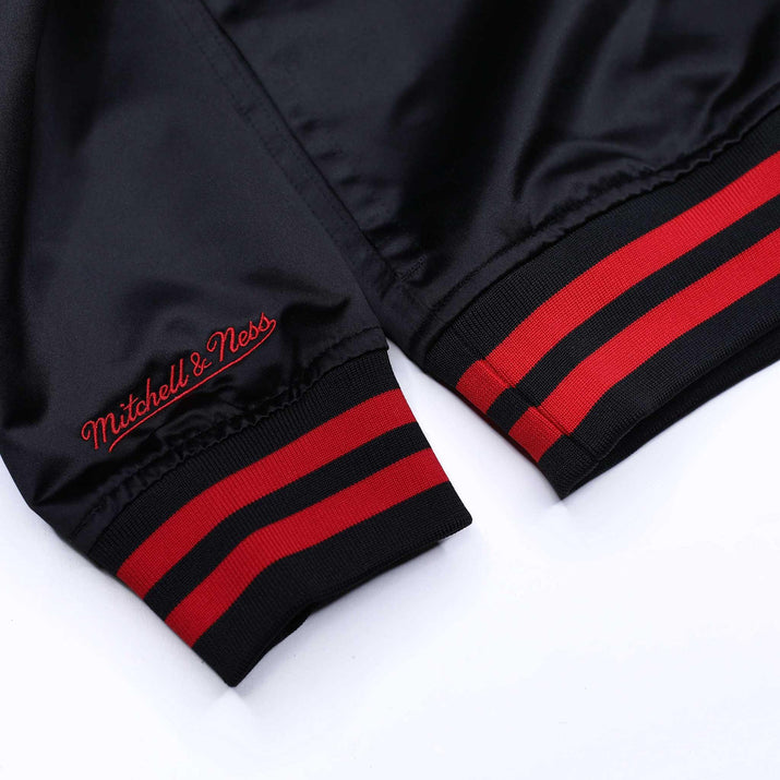 Mitchell & Ness Sideline Black Satin Pullover