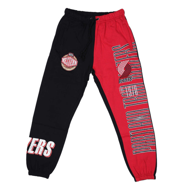 Mitchell & Ness Team OG Fleece Pants: Trail Blazers Style Meets