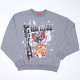 Mitchell & Ness Women's Big Face Gray Crewneck