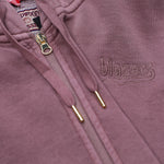Mitchell & Ness Women's Brown Cotton Terra Full Zip Hoodie
