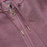 Mitchell & Ness Women's Brown Cotton Terra Full Zip Hoodie