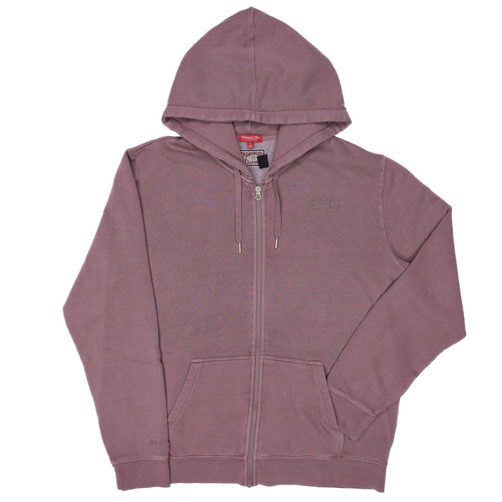 Mitchell & Ness Women's Brown Cotton Terra Full Zip Hoodie | Rip