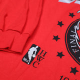 Mitchell & Ness Women's Red Oversized Long Sleeved Tee