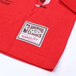 Mitchell & Ness Women's Red Oversized Long Sleeved Tee