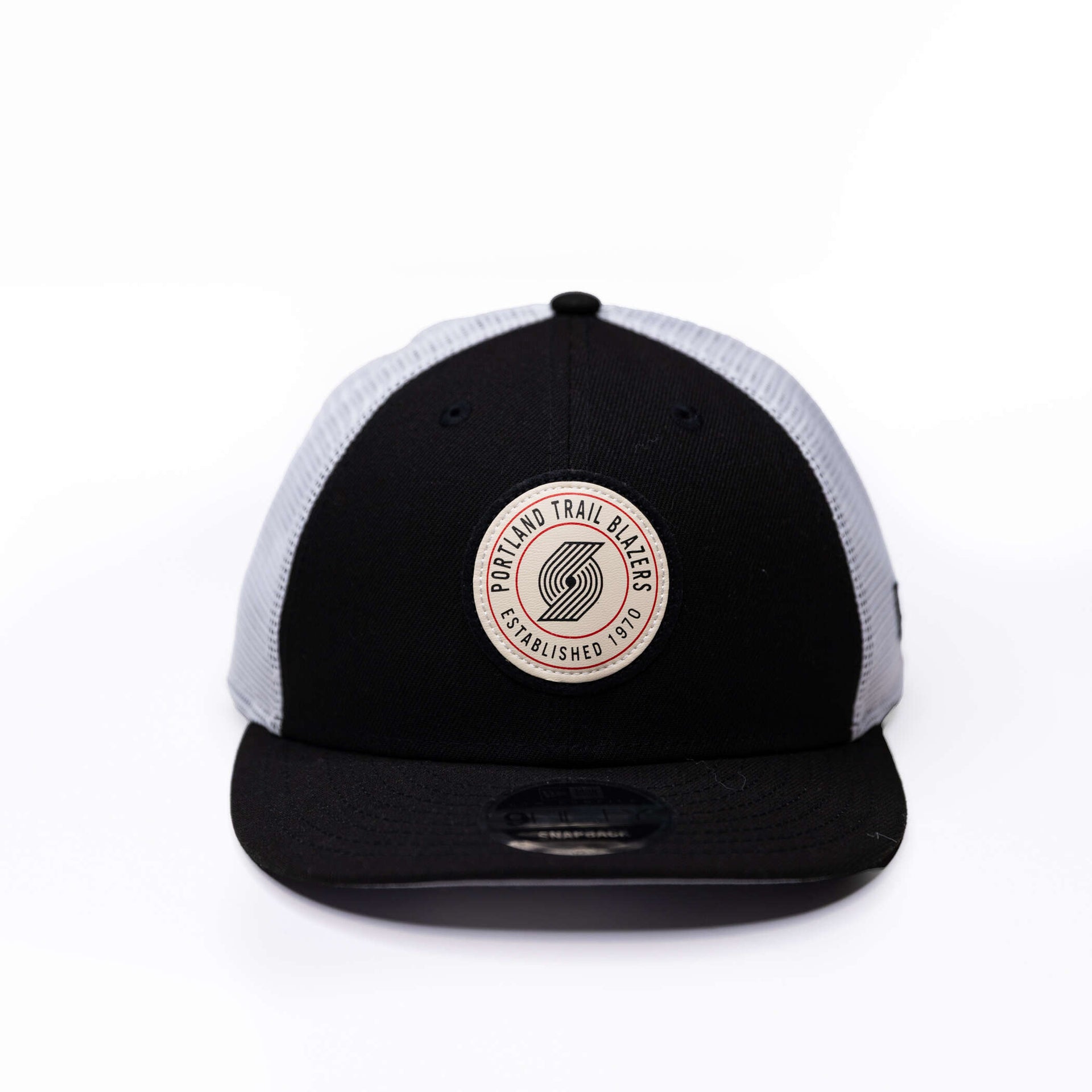 New Era Portland Trail Blazers 59FIFTY Fitted Cap - Grey & Black Low Profile 2-Tone, Structured Fit, Size 7
