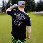 New Era Black Golf Club Tee