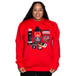 New Era Camping Essentials Red Crewneck Sweatshirt