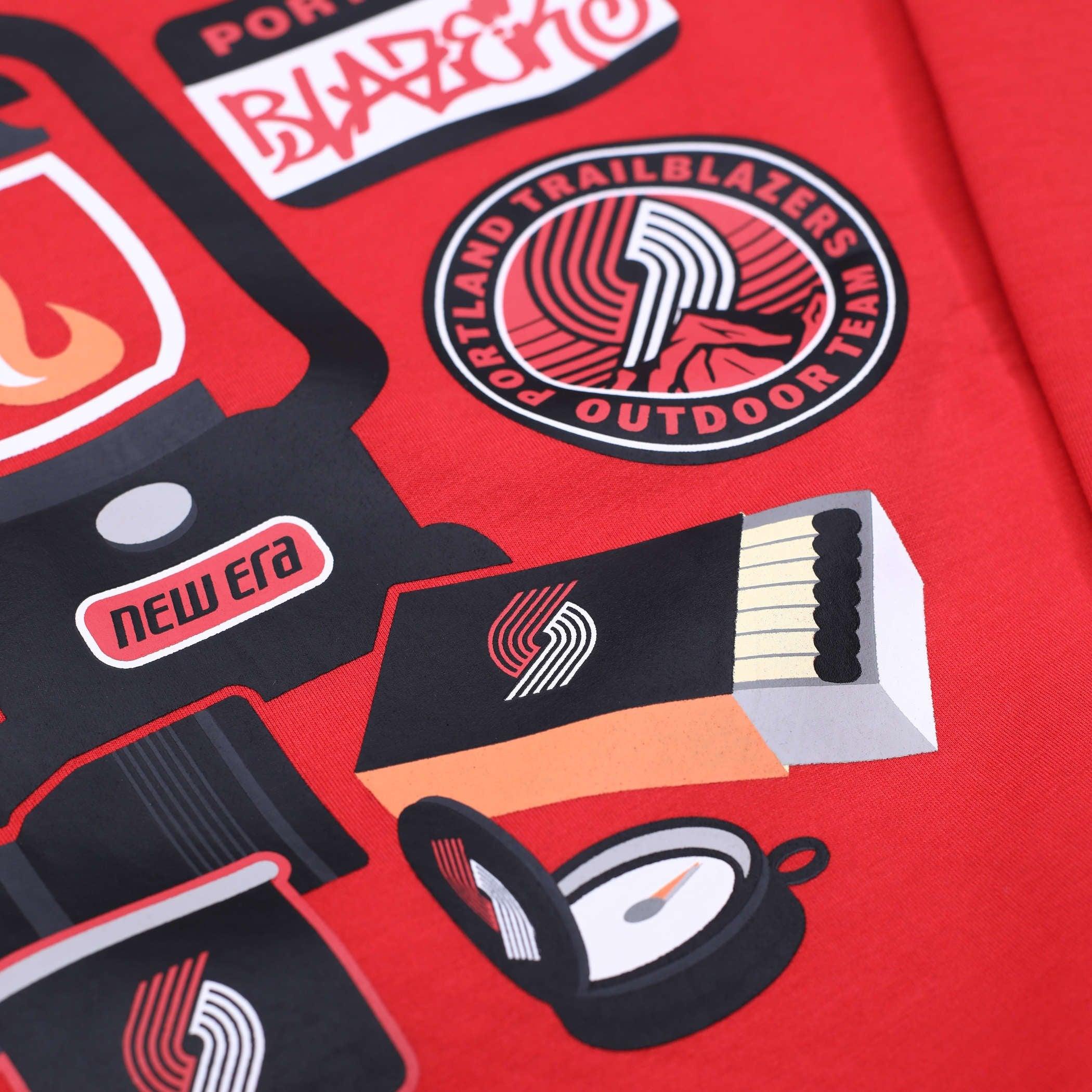 New Era Camping Essentials Red Crewneck Sweatshirt