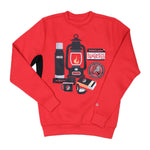 New Era Camping Essentials Red Crewneck Sweatshirt