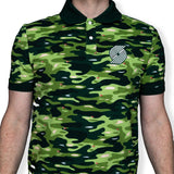 New Era Golf Camouflage Green Polo