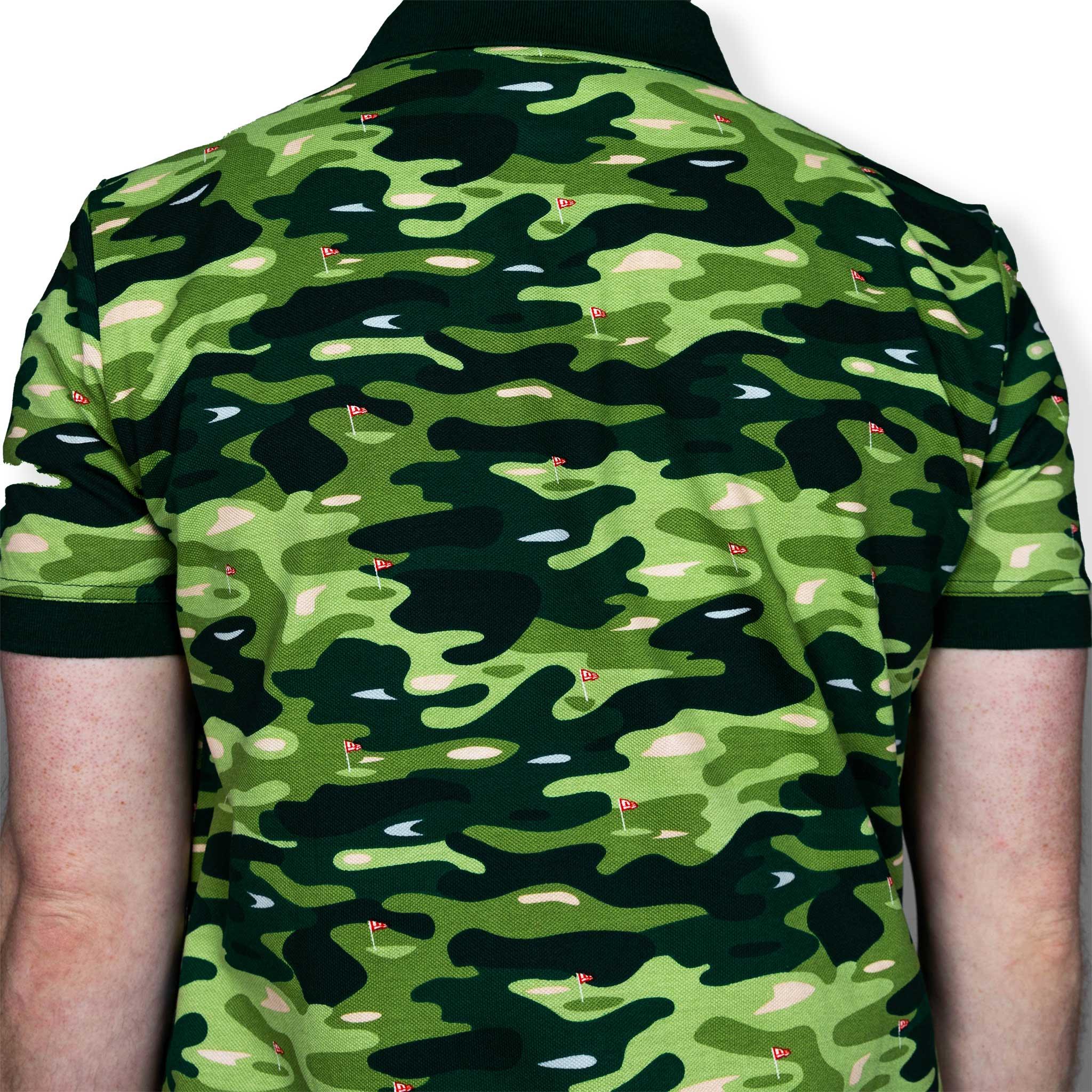 New Era Golf Camouflage Green Polo