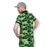 New Era Golf Camouflage Green Polo