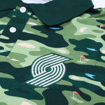 New Era Golf Camouflage Green Polo
