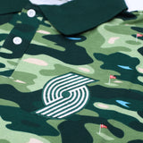New Era Golf Camouflage Green Polo