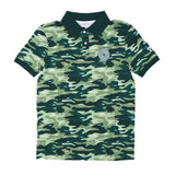 New Era Golf Camouflage Green Polo