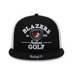 New Era Golf Club Meshback Black Snapback Hat