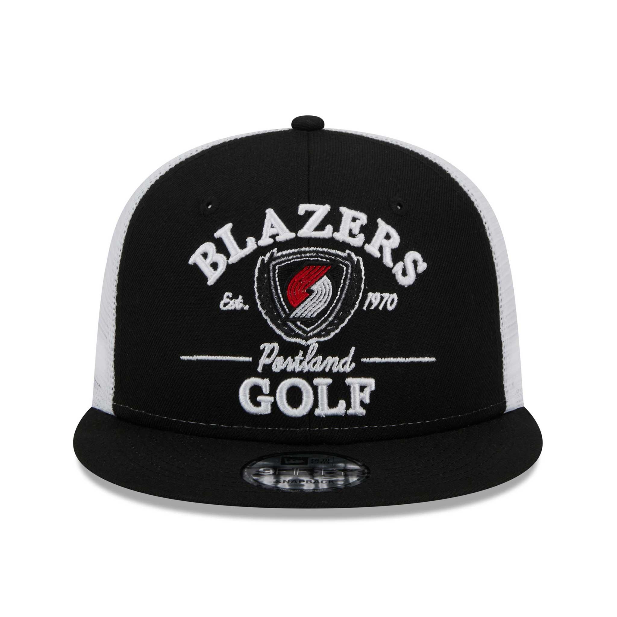 New Era Golf Club Meshback Black Snapback Hat