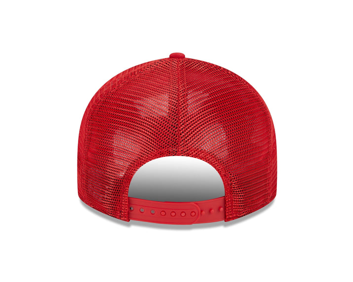 New Era Low Patch Mesh Red & Black Snapback