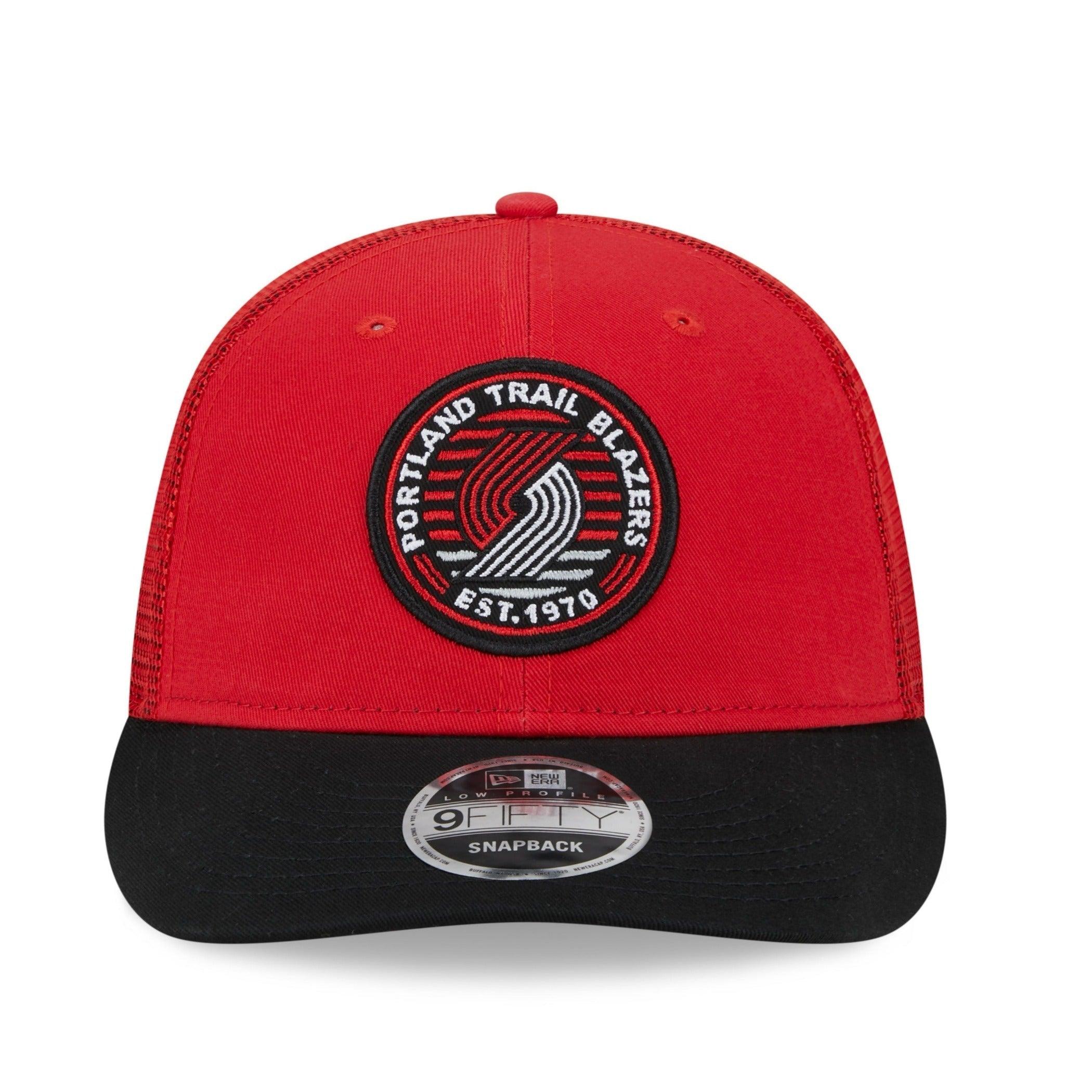New Era Low Patch Mesh Red & Black Snapback