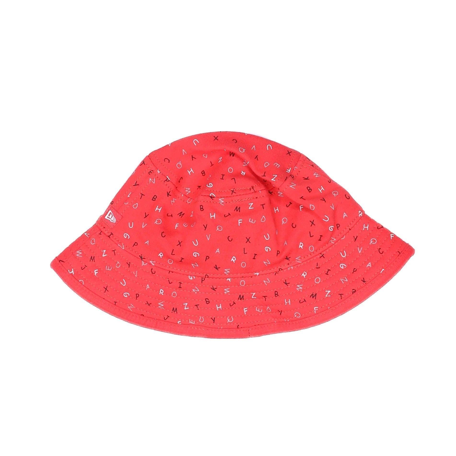 New Era Red Alphabet Child Bucket Hat