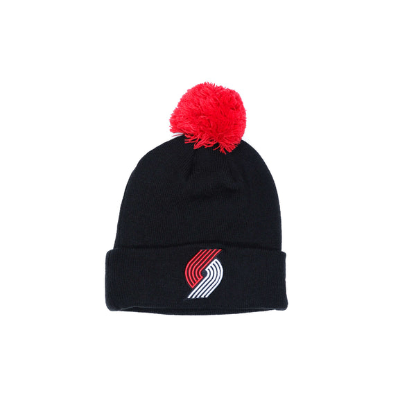 New Era Red Pom Knit Beanie – Portland Trail Blazers | Rip City