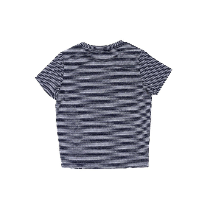 New Era Women's Black & White Active Striped Tee