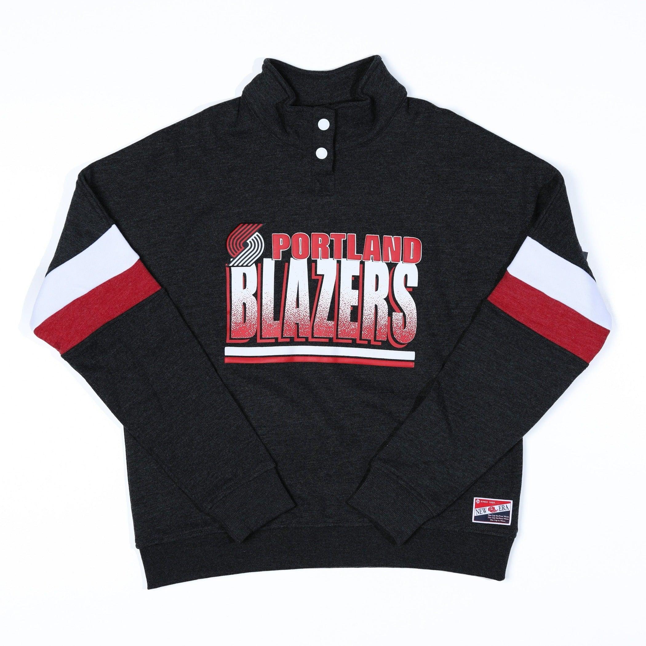 New Era Women's Blocked Black Snap Crewneck