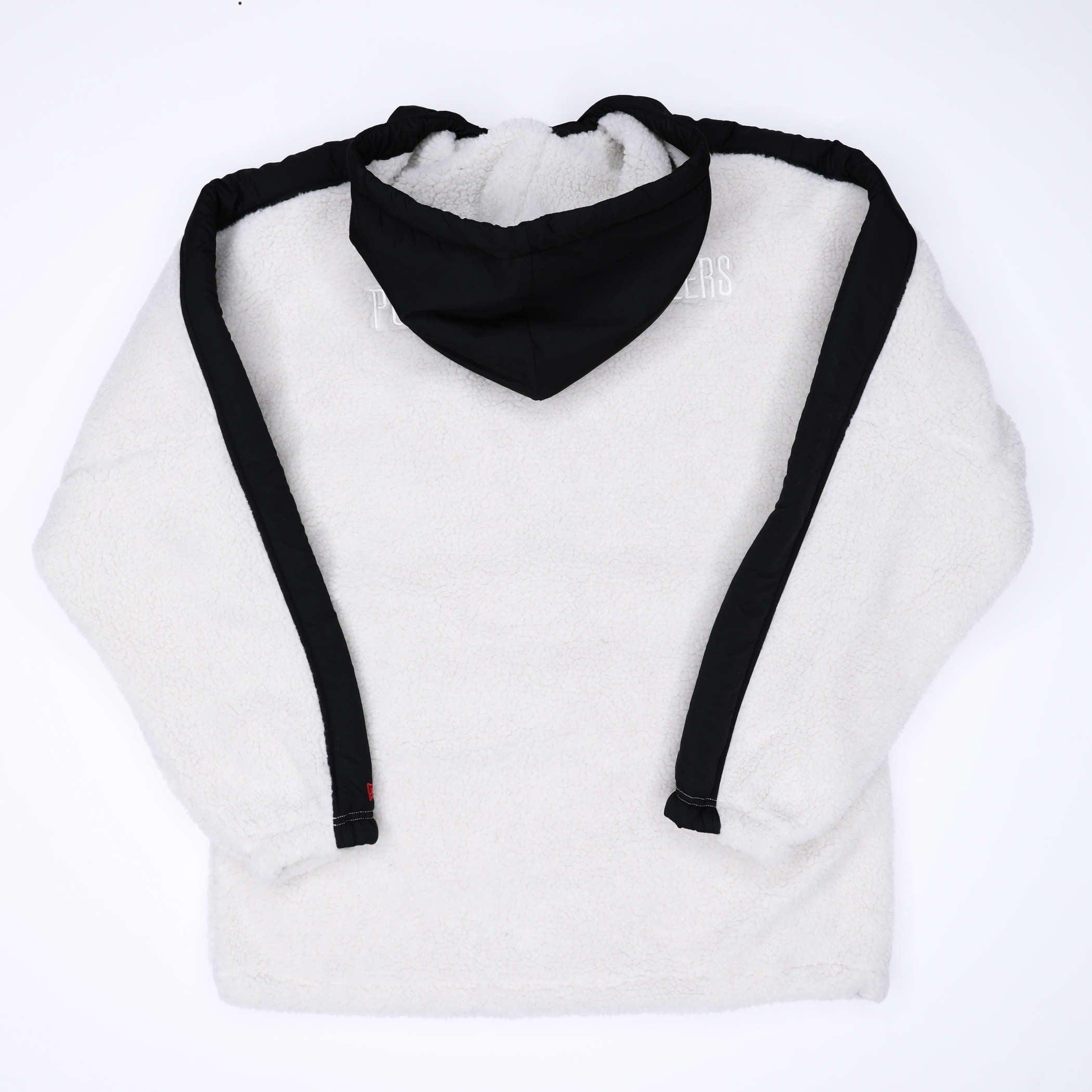 New Era Women's Quarterzip White & Black Jacket