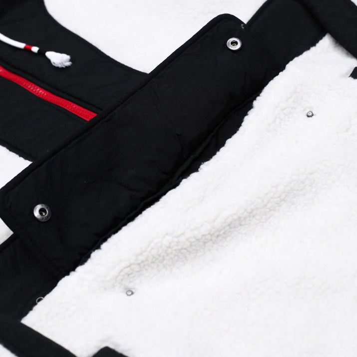 New Era Women's Quarterzip White & Black Jacket