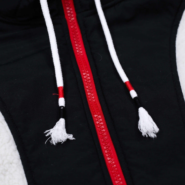 New Era Women's Quarterzip White & Black Jacket
