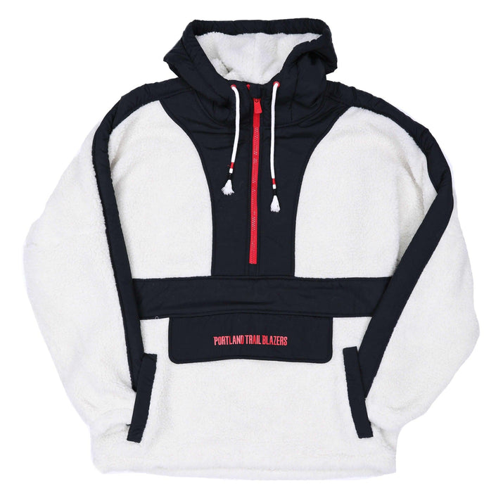 New Era Women's Quarterzip White & Black Jacket