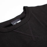 New Era Women's Waffle Knit Long Sleeve Black Crop Top