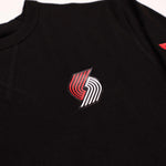 New Era Women's Waffle Knit Long Sleeve Black Crop Top