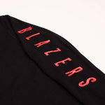 New Era Women's Waffle Knit Long Sleeve Black Crop Top