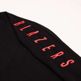 New Era Women's Waffle Knit Long Sleeve Black Crop Top