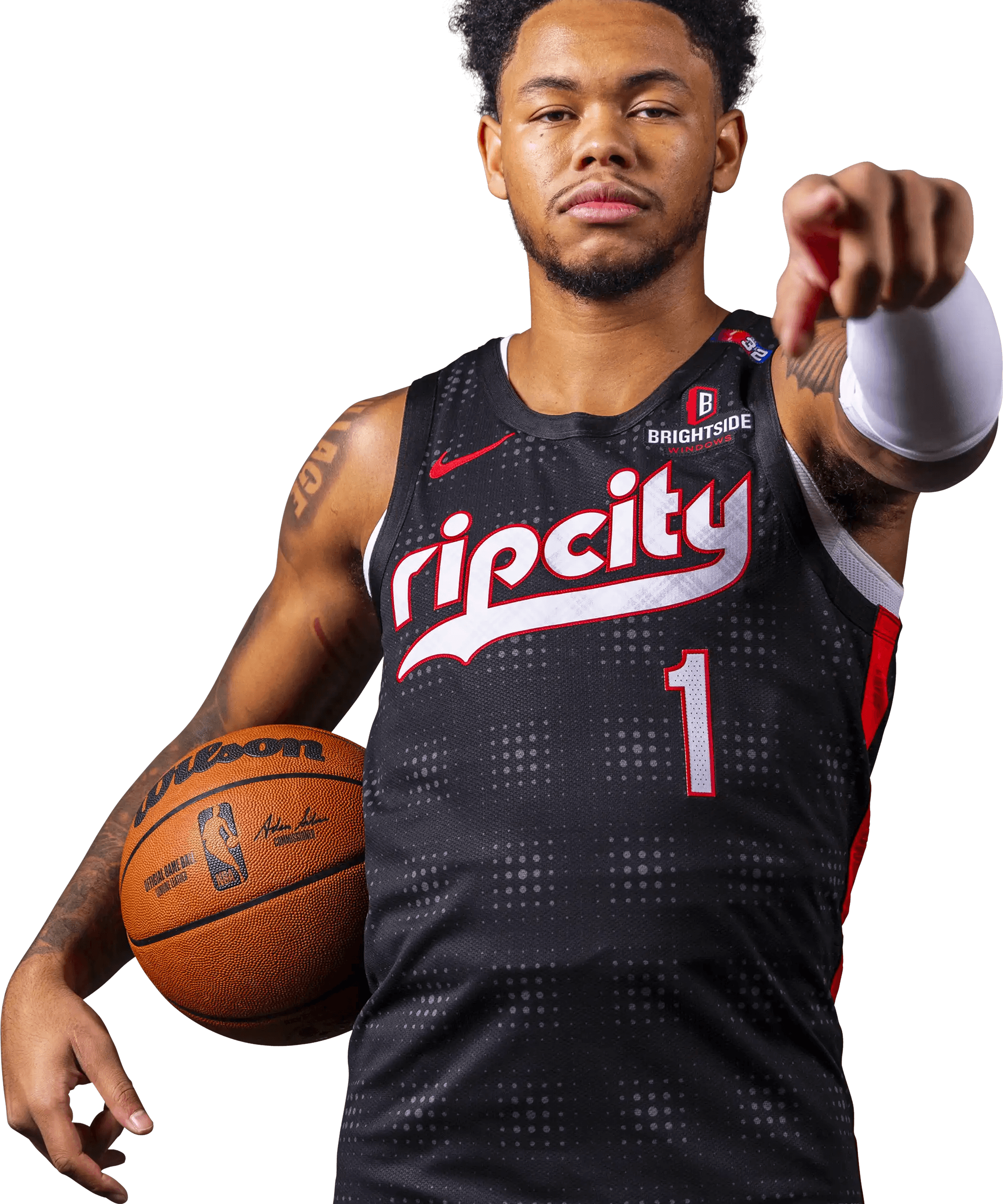 Nike Anfernee Simons NBA Authentic Peak Plaid 24-25 City Edition Jersey