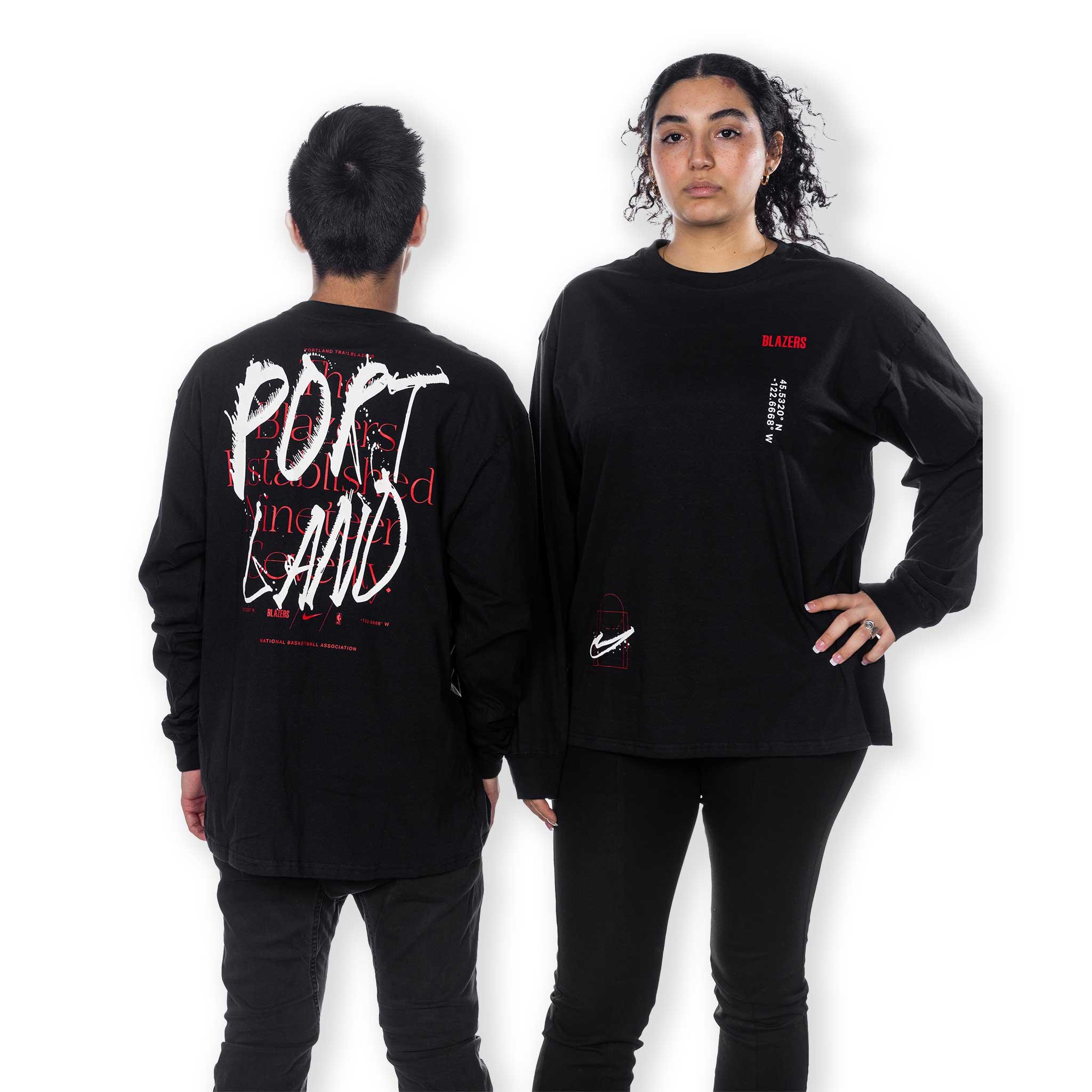 Nike Courtside Max Black Long Sleeve T-Shirt