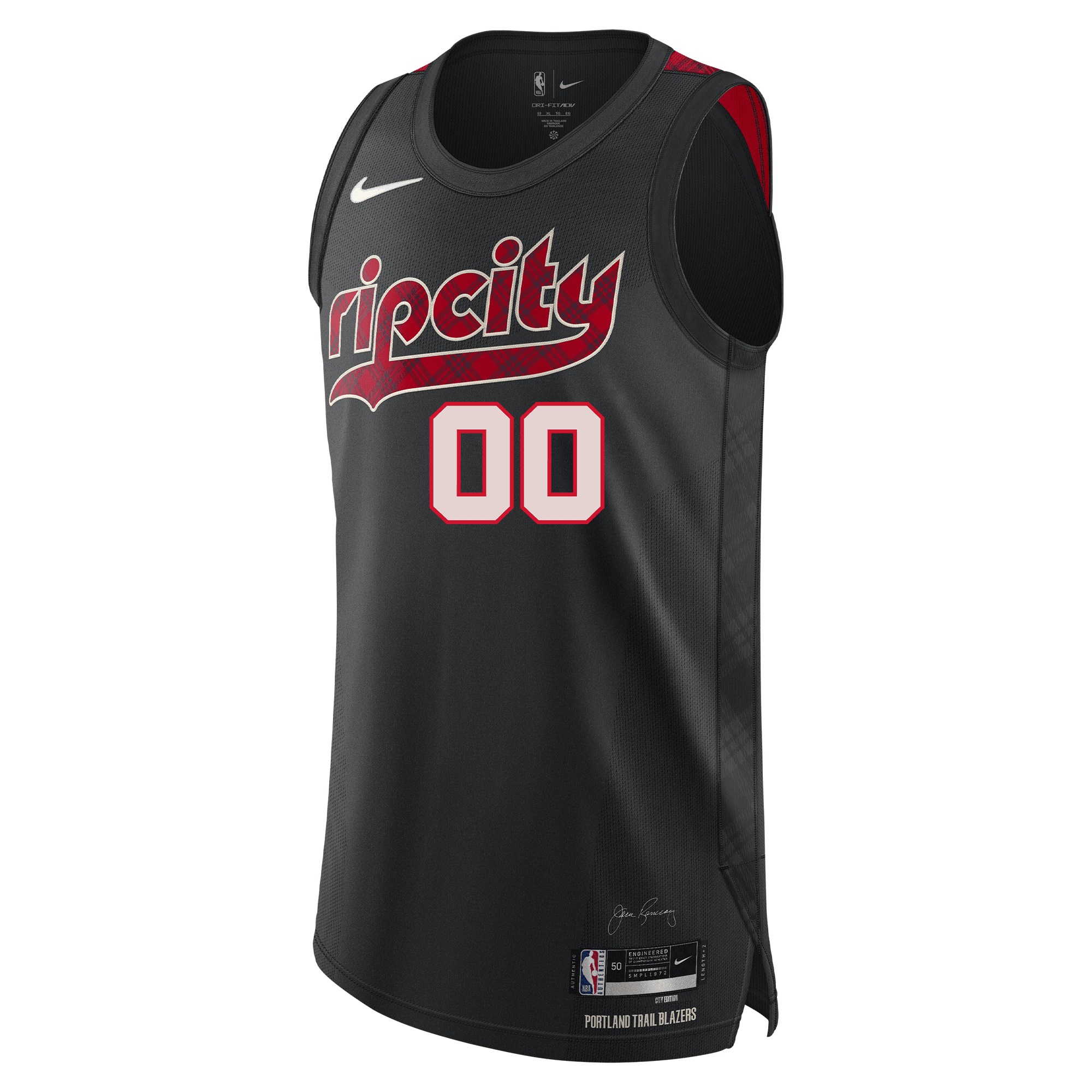 Nike Custom City Edition 23-24 Retro Plaid Swingman Jersey