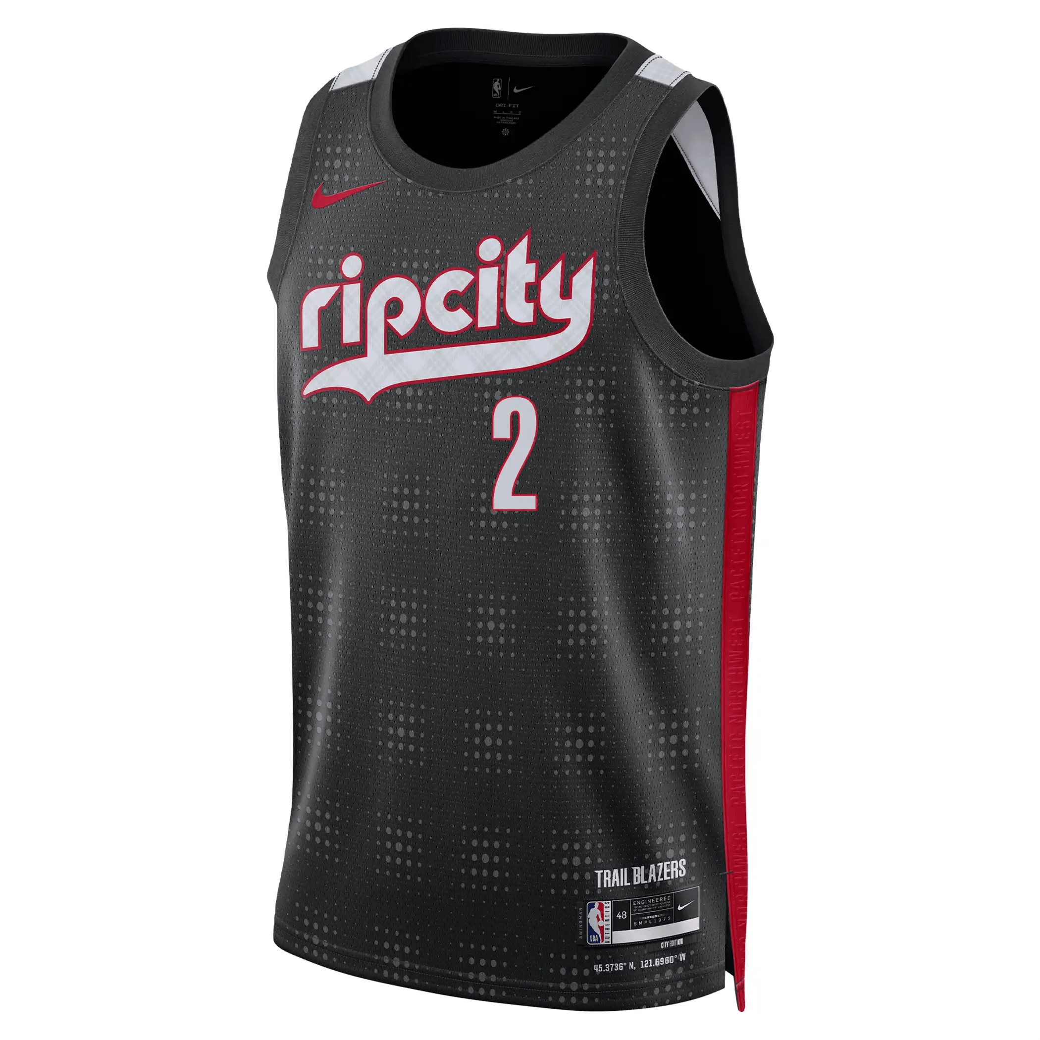 Nike Deandre Ayton NBA Swingman Peak Plaid 24-25 City Edition Jersey